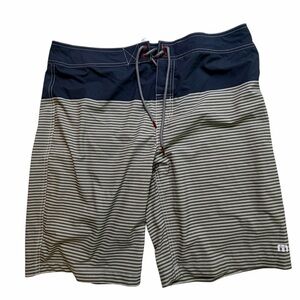 Travis Matthew Men's Striped Board Shorts 36
